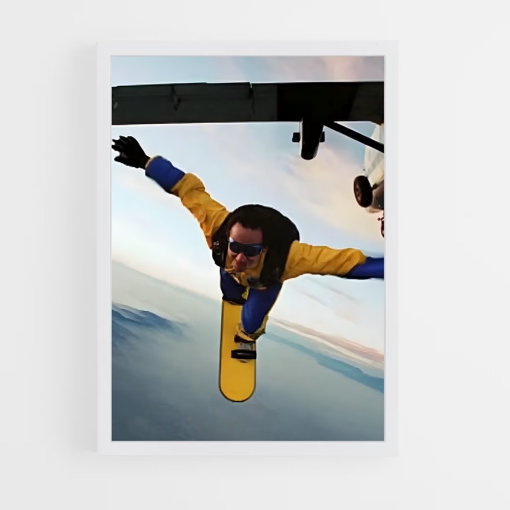 Poster Sky Dive Adventure – affiche Parachutisme (vue 3)
